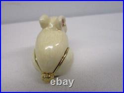 Vintage Estee Lauder Solid Compact Perfume Sweet Enamel Rabbit Knowing