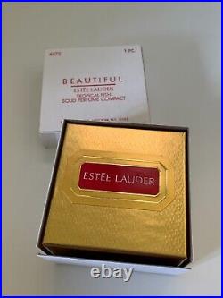 Vintage Estee Lauder Tropical Fish Solid Perfume Compact