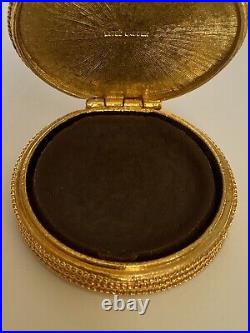 Vintage Estee Lauder YOUTH DEW BROWN HEIRLOOM ENAMEL Solid Perfume Compact NEW