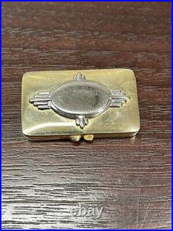 Vintage Estee Lauder Youth Dew Solid Perfume Gold Compact Almost 2 Inches