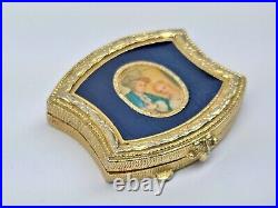 Vintage Estee Lauder Youth-dew Dew Solid Perfume Enameled Compact Not Empty
