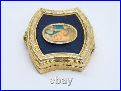 Vintage Estee Lauder Youth-dew Dew Solid Perfume Enameled Compact Not Empty
