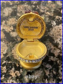 Vintage, Rare Estee Lauder 2003 Fruit Stand Solid Perfume Compact Empty