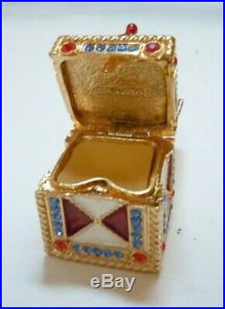 Vtg Estee Lauder White Linen Jack-in-the-Box Solid Perfume Compact